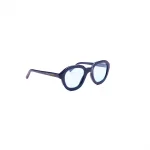 occhiali davide blu lato